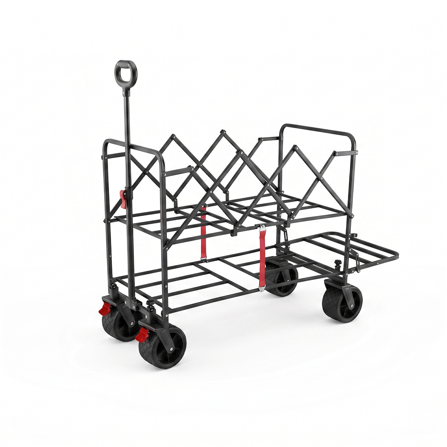 Dual-Layer Folding Photography Utility Wagon - 2