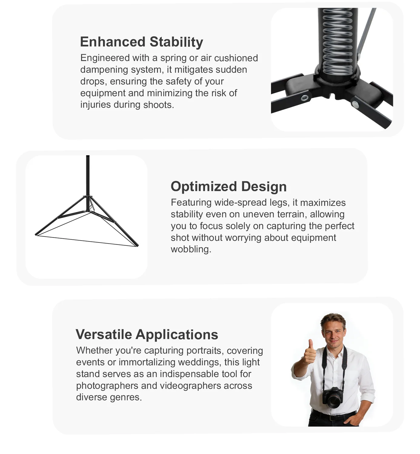 Light Stand WFT-2600 detail 3
