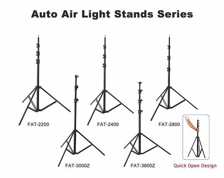 240cm Auto Air Light Stand detail 2