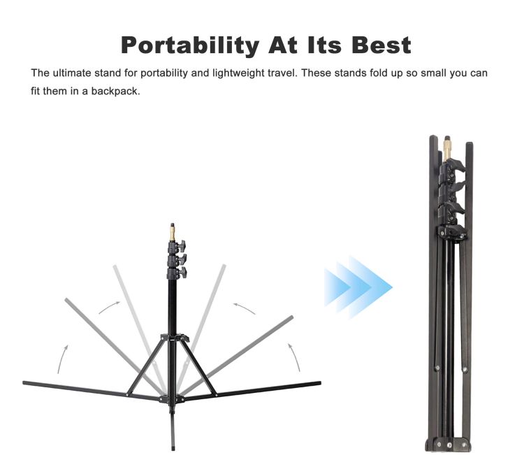 Portable Reversible Nano Plus Light Stand detail 3