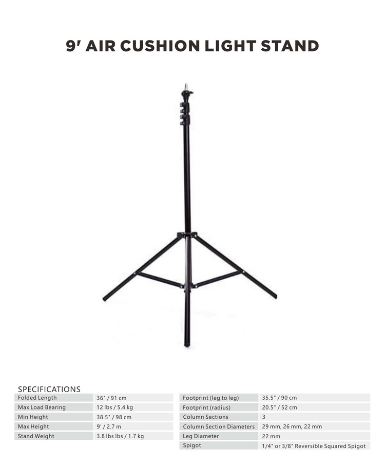Air Cushion Light Stand detail 1