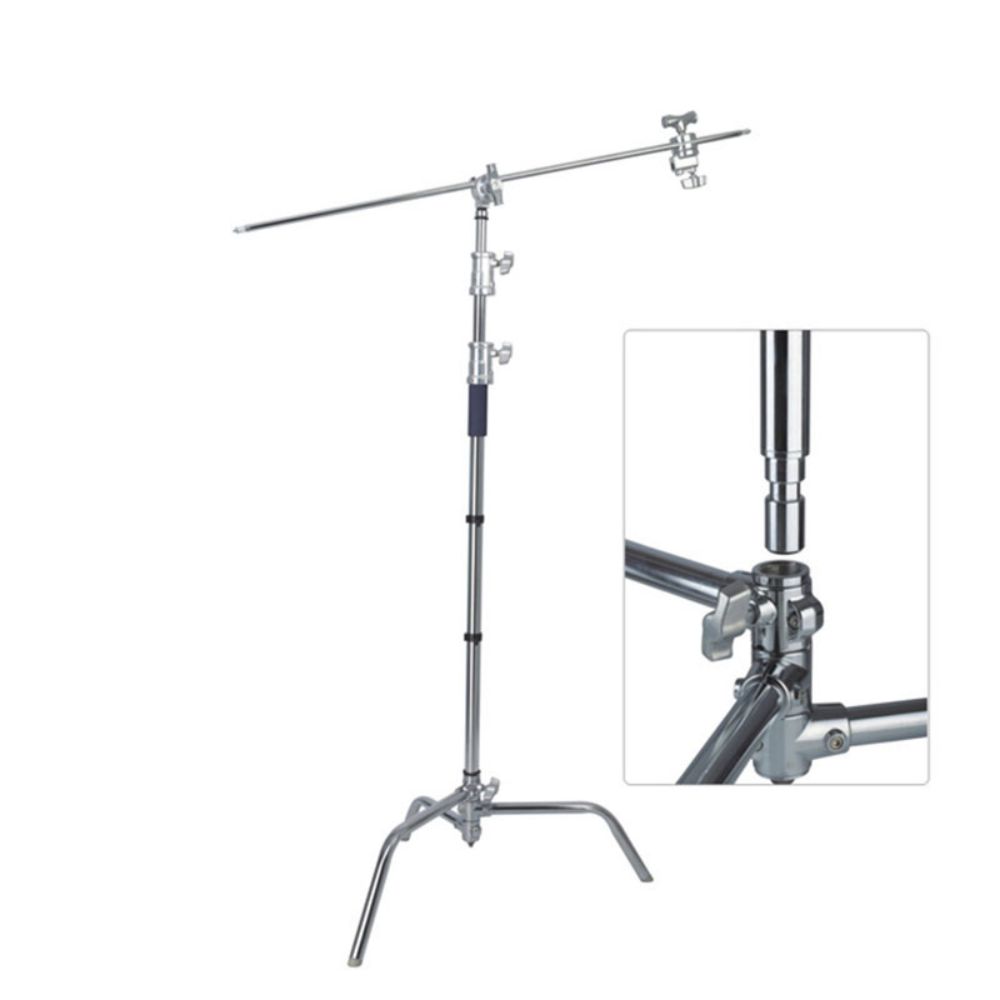 300cm C-Stand with 50 Inch Boom Arm Set (Non Adjustable Legs) - 2