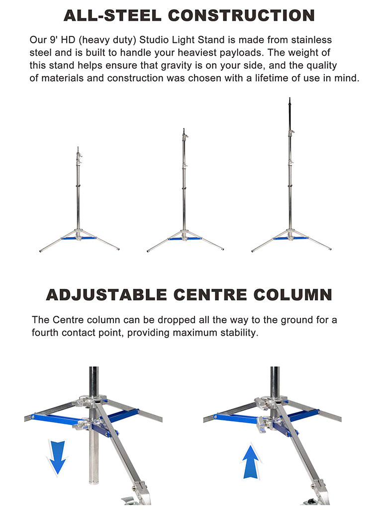HD Studio Light Stand detail 2