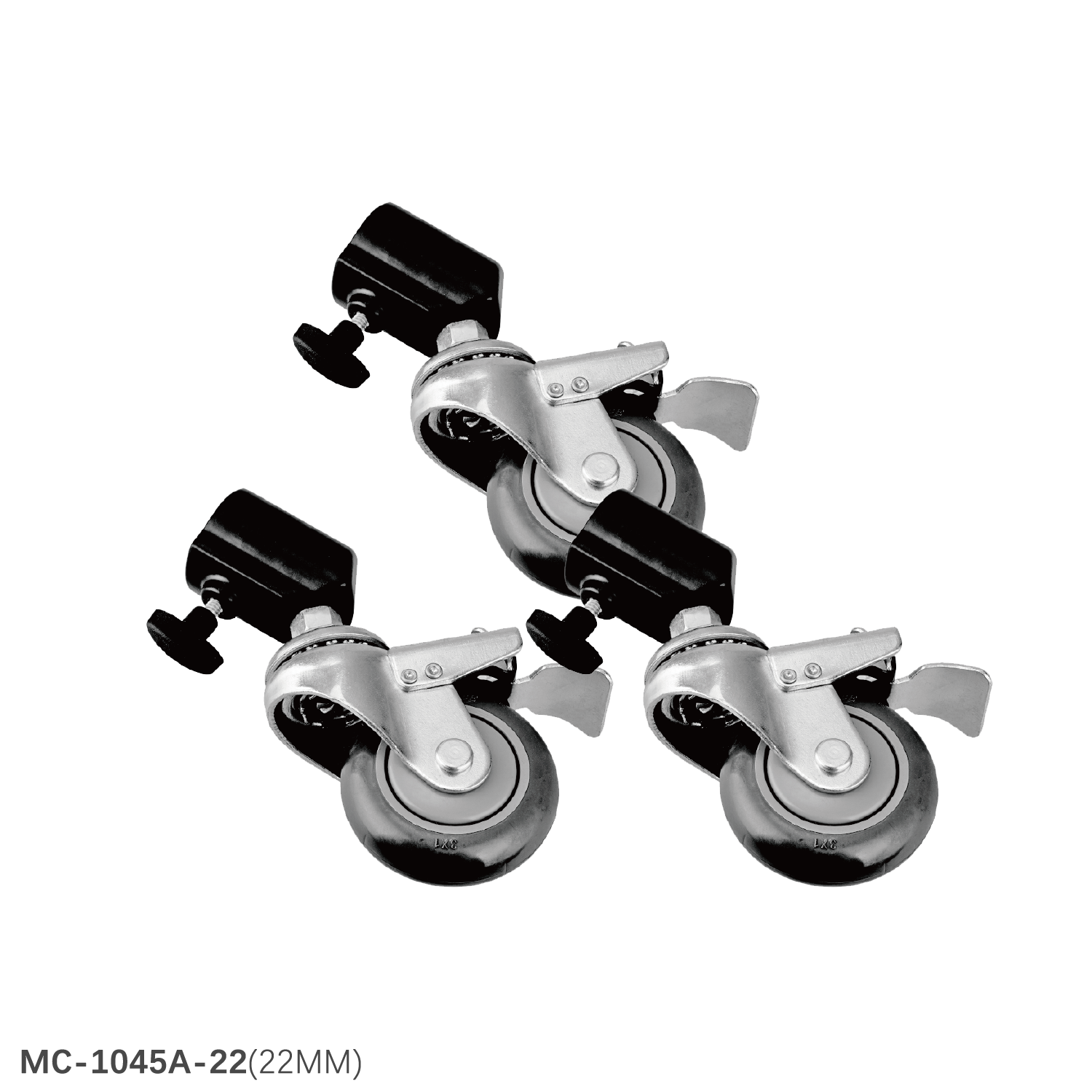 Wheel Caster Set (3-Pack) - 4