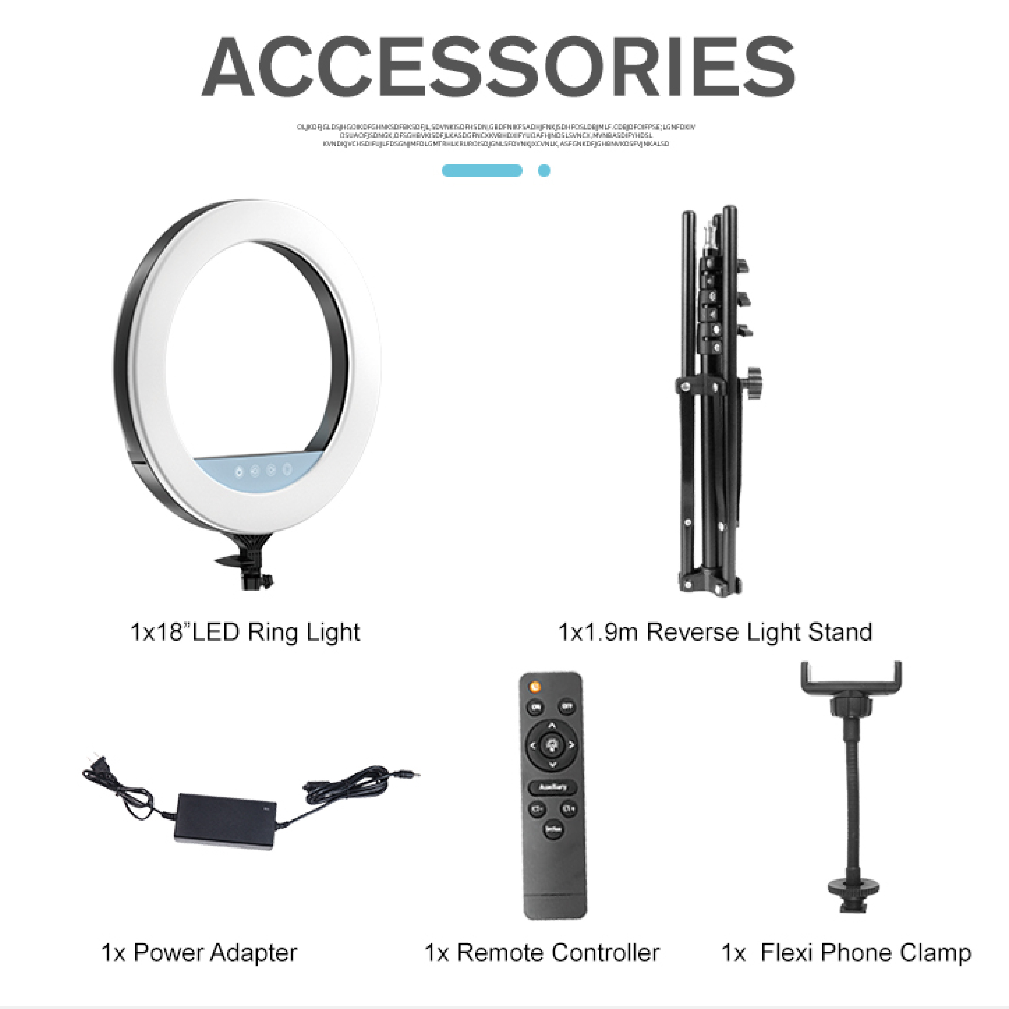 18inch Ring Light Kit - 3