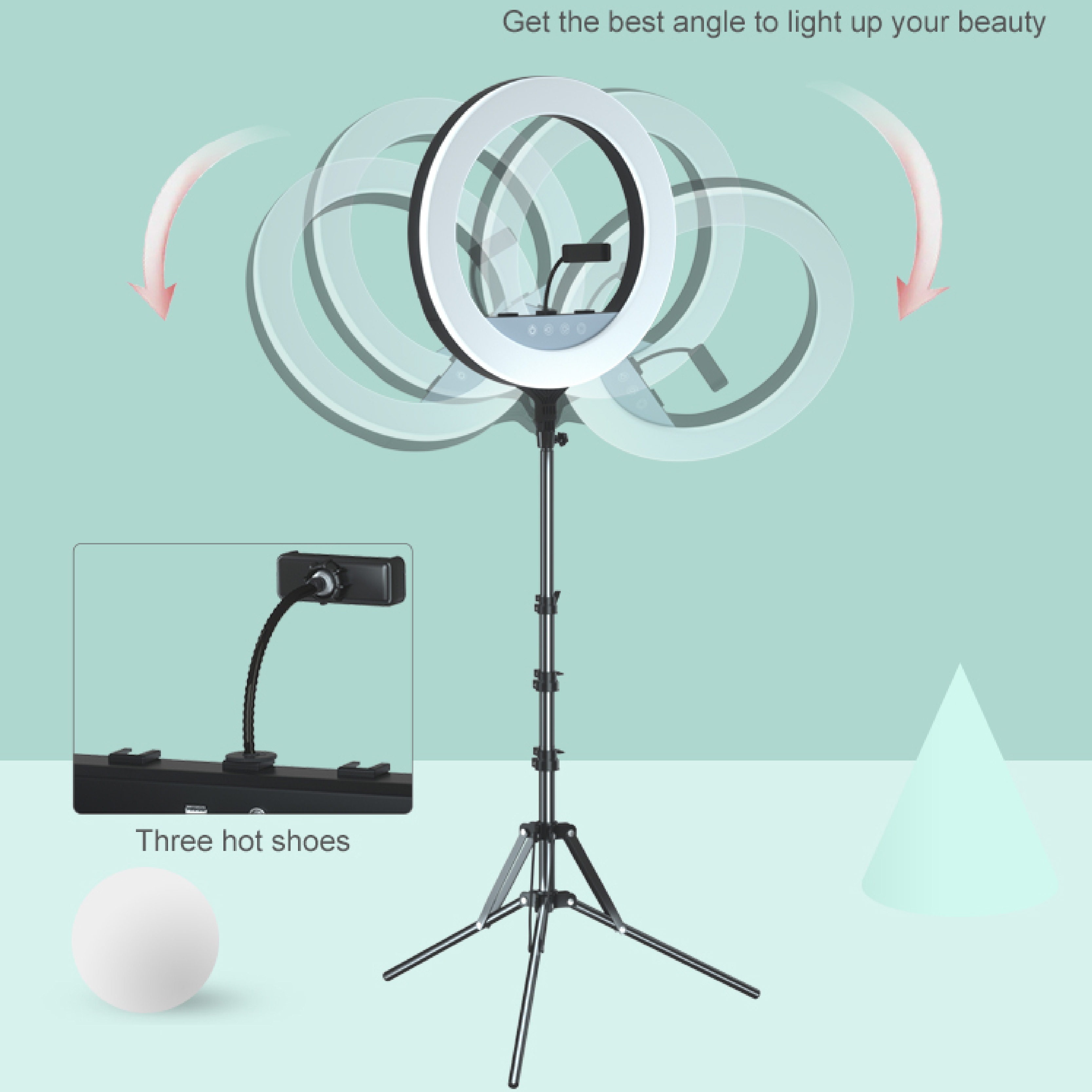 18inch Ring Light Kit - 4