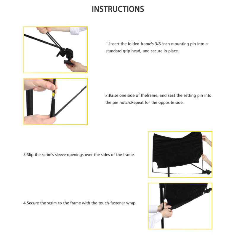 Professional Foldable Flag Panel Kit detail 1