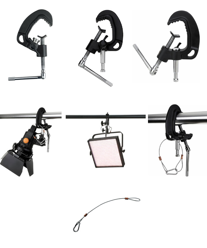 Pipe Clamp with 5/8'' Baby Pin - 7