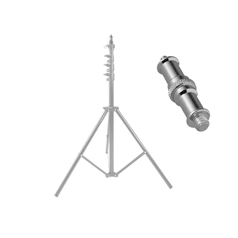 Flat-Sided 5/8” Male Spigot Adapter With 1/4” And 3/8” Thread - 3