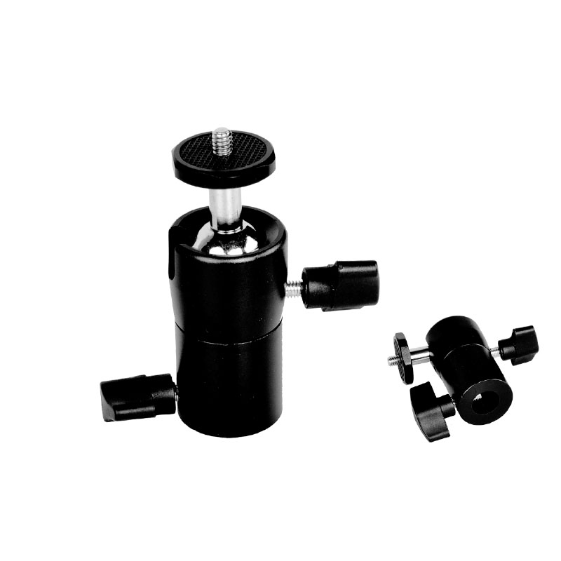360 Degree Rotating Swivel Mini Ball Head 1/4" Screw Mount Holder For DSLR Camera Tripod - 7