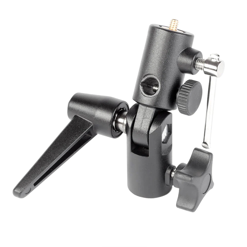 Universal Tiltable Umbrella Swivel Adapter With 5/8″ Spigot, 1/4″, 3/8″ Thread - 2