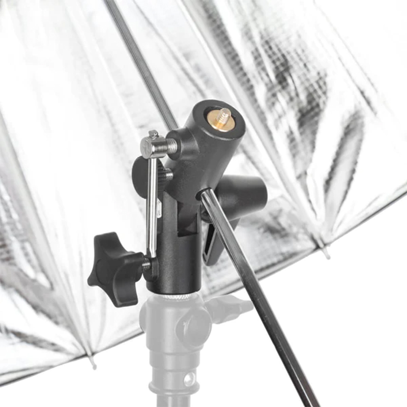 Universal Tiltable Umbrella Swivel Adapter With 5/8″ Spigot, 1/4″, 3/8″ Thread - 4