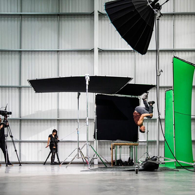 Chroma Key Green Screen Collapsible Panoramic Background - 3
